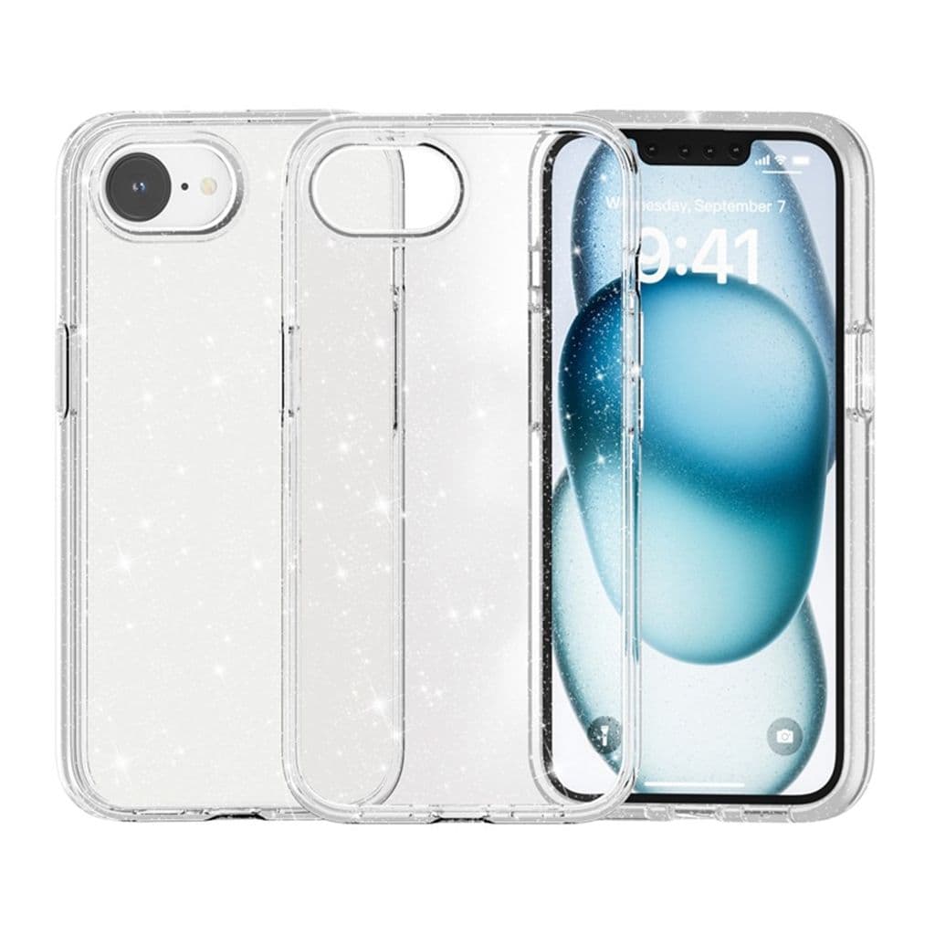 iPhone 16e Skal med Glitter - Transparent - Bild 6