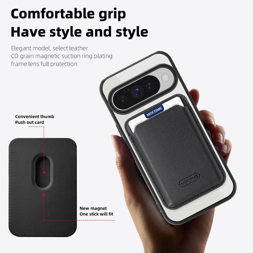 Google Pixel 10 / 10 Pro Skal med plånbok - Svart - Bild 3