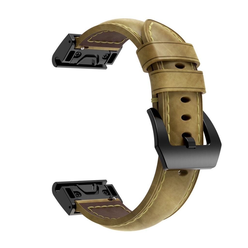 Garmin Fenix 5X Armband i äkta läder - Brun