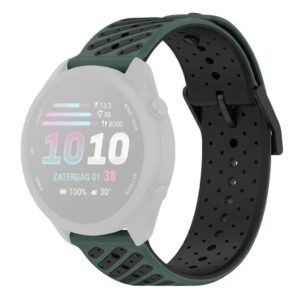 Garmin Forerunner 70/170/170 Music Silikonarmband - Grön/Svart