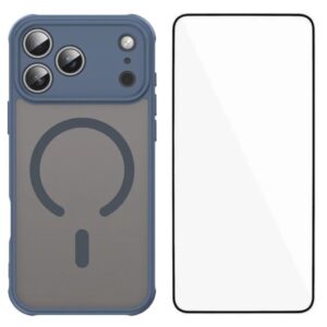 iPhone 18 Pro Max MagSafe Skal med skärmskydd - Blå