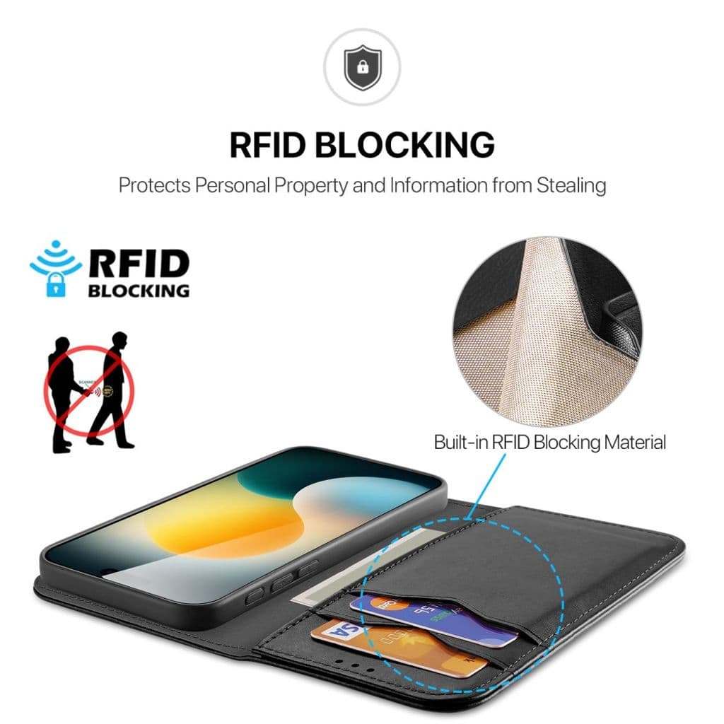 DUX DUCIS iPhone 17 RFID-blockerande Fodral - Svart - Bild 4