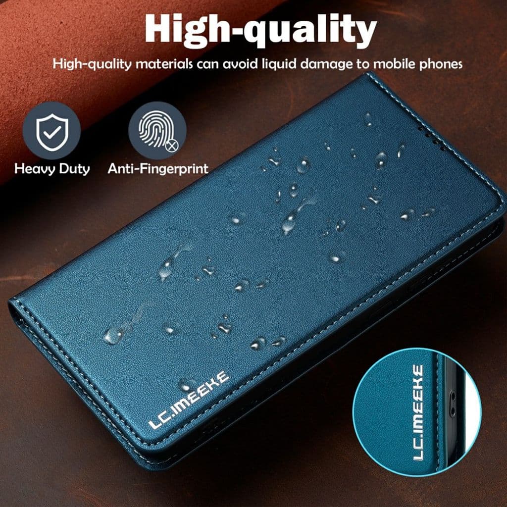 LC.IMEEKE Samsung Galaxy S25 FE Plånboksfodral - Blå - Bild 9