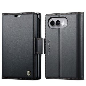 CASEME iPhone Duo Plånboksfodral med RFID-skydd och tre kortfack - Svart