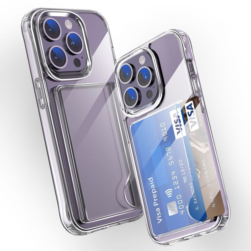 iPhone 13 Pro Max Korthållare Skal - Transparent - Bild 8