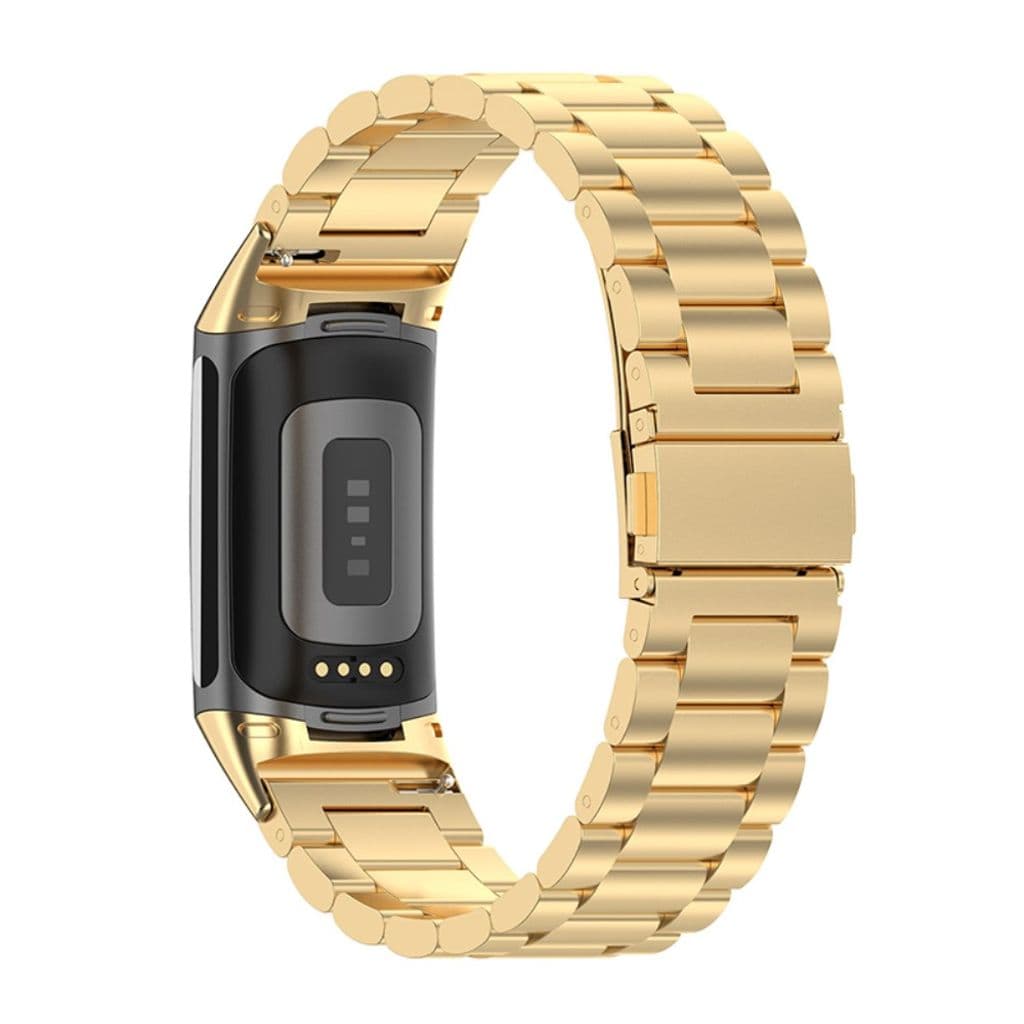 Fitbit Charge 6/5 Klockarmband i rostfritt stål - Guld - Bild 2
