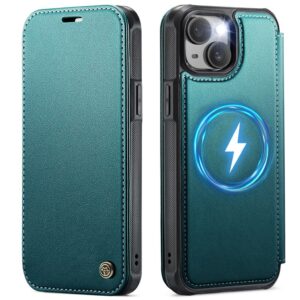 CASEME iPhone 12/12 Pro Plånboksfodral MagSafe RFID - Turkos