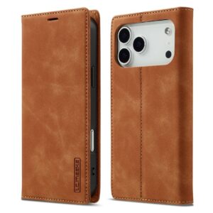 LC.IMEEKE iPhone 18 Pro Max/17 Pro Max Plånboksfodral - Brun