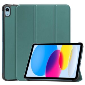 iPad A16 11" 2025/10.9" 2024 Tri-fold Fodral i PU-läder - Grön