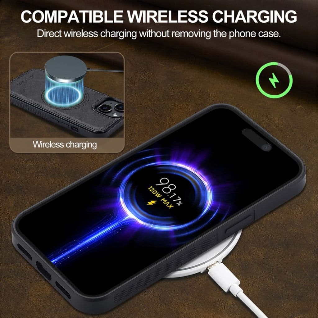 LC.IMEEKE iPhone 13 MagSafe-kompatibelt Skal – Svart - Bild 5