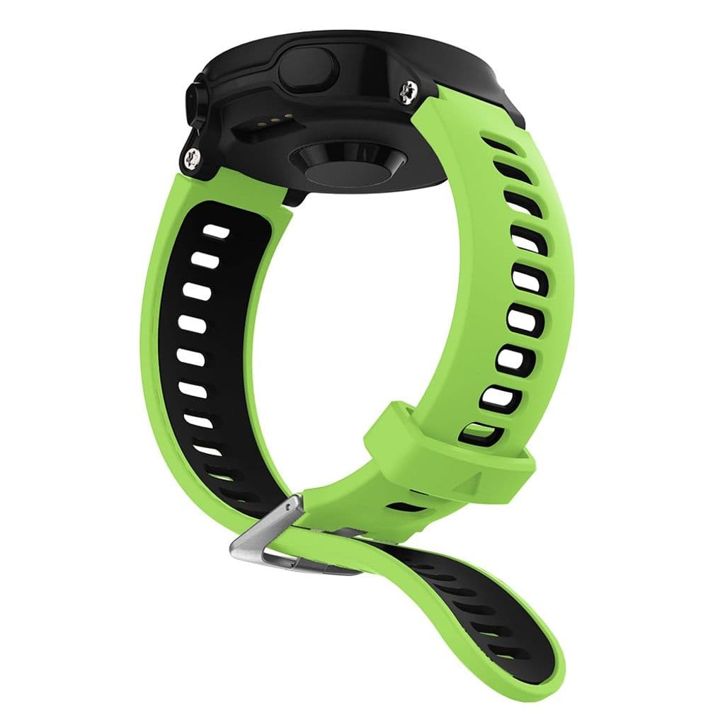 Garmin Forerunner 735XT/220/230/235/620/630 Klockarmband i silikon - Svart/Grön - Bild 3