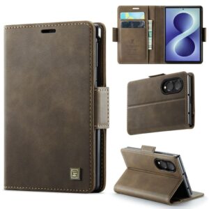 AUTSPACE Samsung Galaxy Z Fold8 Plånboksfodral i PU-läder med RFID-skydd - Kaffebrun
