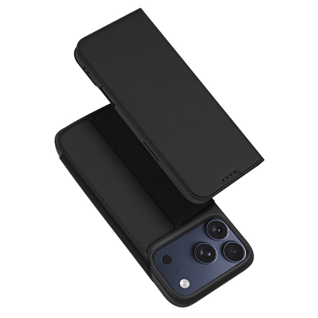 DUX DUCIS iPhone 18 Pro/17 Pro Plånboksfodral med kortfack - Svart