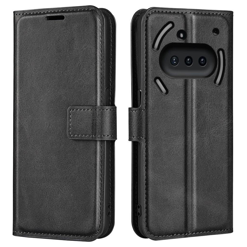 Nothing Phone (3a) Plånboksfodral med Stativ - Svart