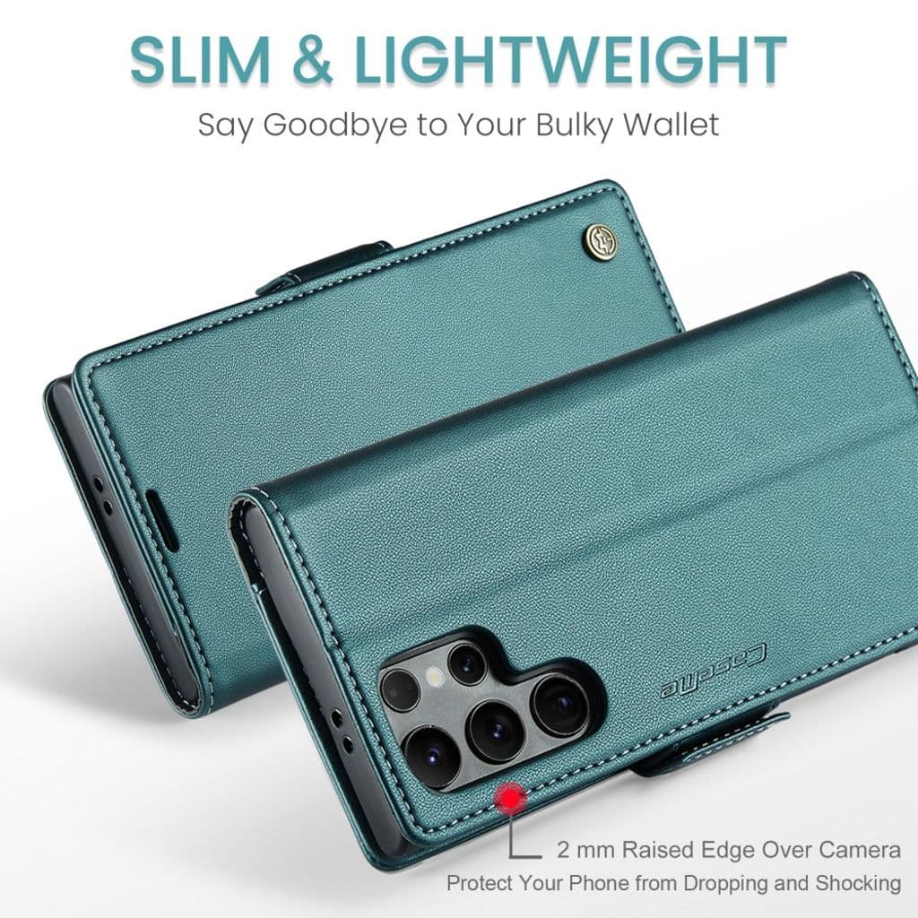 CASEME Samsung Galaxy S25 Ultra Plånboksfodral - Grön - Bild 7