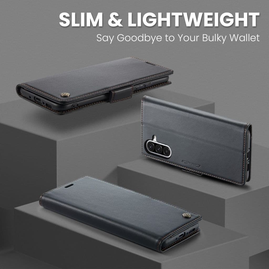 CASEME Samsung Galaxy A56 5G Fodral med RFID-blockering - Svart - Bild 12
