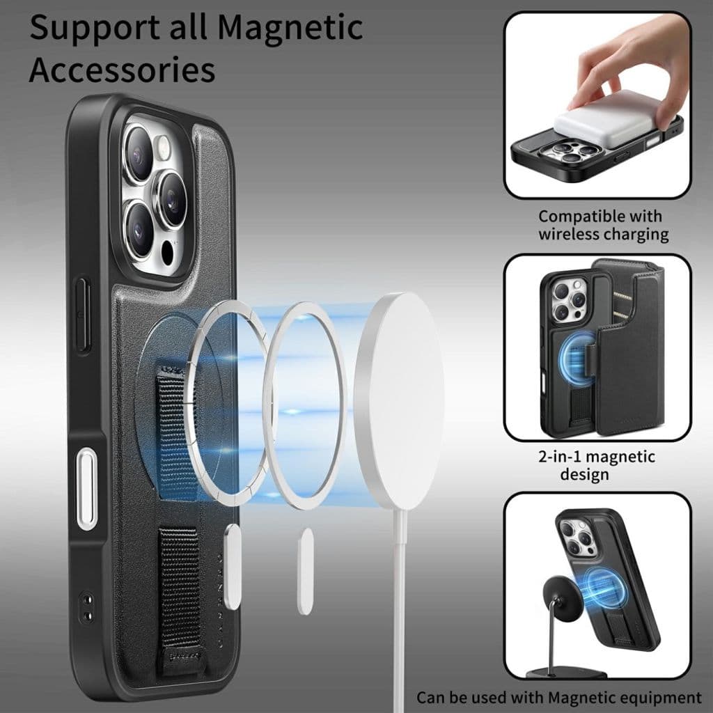 CASENEO iPhone 16 Fodral med Stativ - Svart - Bild 11