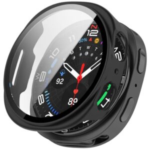 Samsung Galaxy Watch8 44 mm Skal med skärmskydd - matt svart