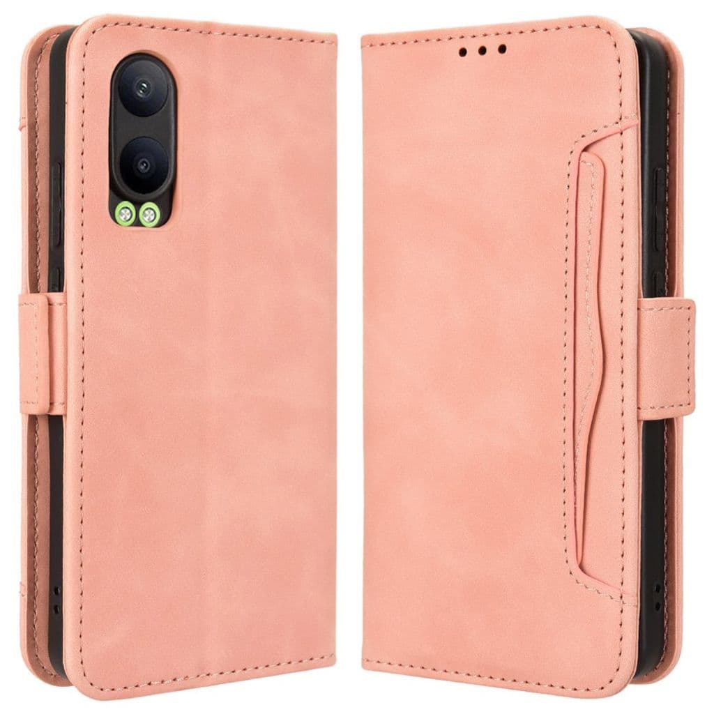 OnePlus Nord CE4 Lite / Oppo K12x Plånboksfodral + korthållare – Rosa