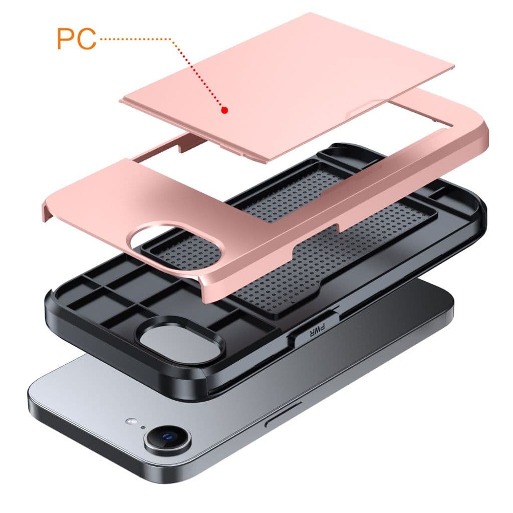 iPhone 16e Skal med Kortfack - Grön - Bild 2