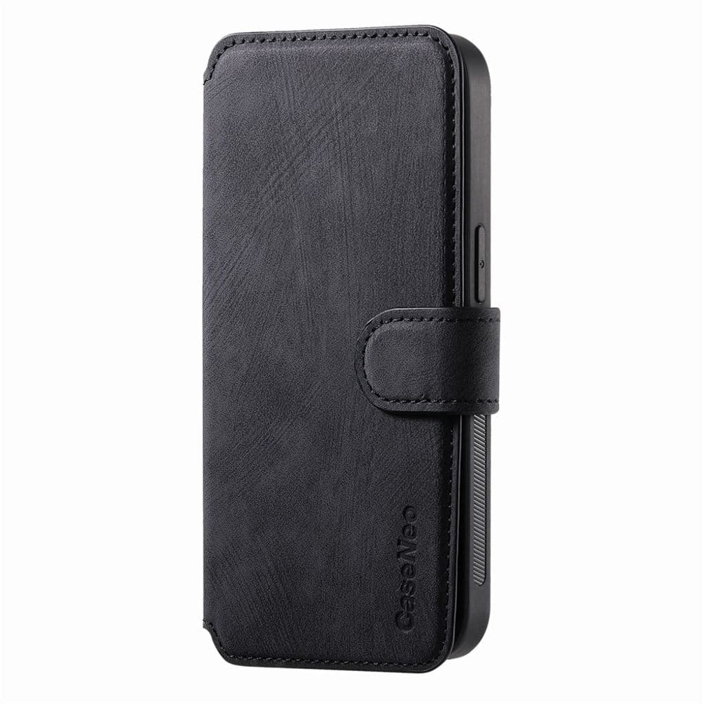CASENEO iPhone 13 Pro Max Plånboksfodral Avtagbar Plånbok - Svart - Bild 12