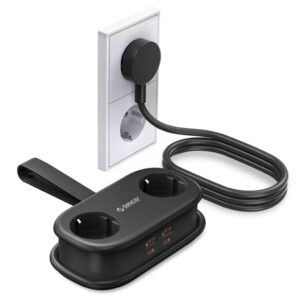 Orico AP3 Strömlist med 2×USB-A & 2×USB-C 65W - Svart