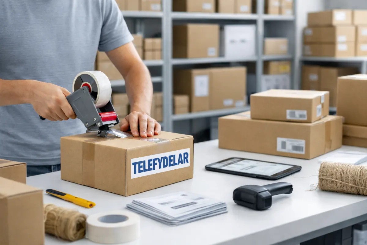 Paket packas hos TelefonDelar