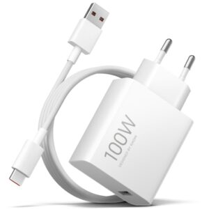 Xiaomi MY-19-ER USB-A Nätadapter 100W med USB-C-kabel - Vit